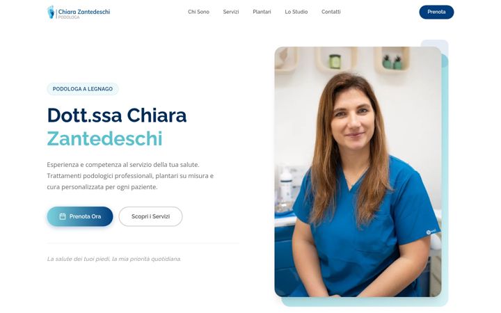 Screenshot ta' chiarazantedeschipodologa.it