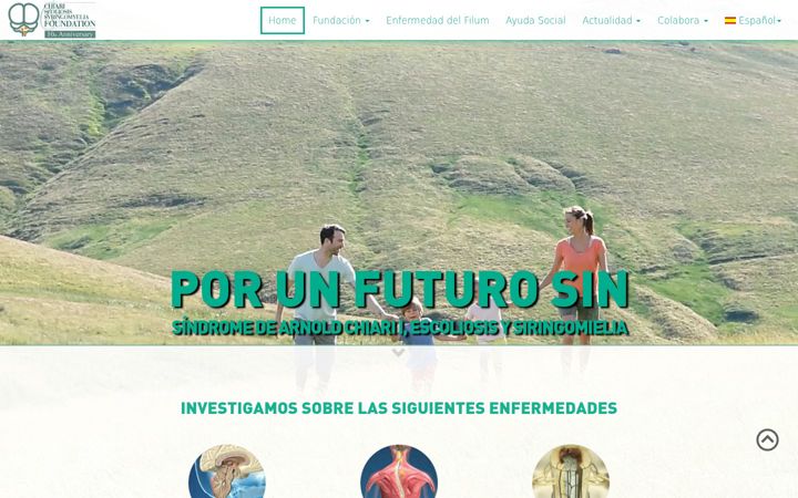 Screenshot of chiarifoundationbcn.com
