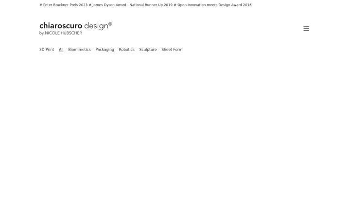 Screenshot of chiaroscuro.design