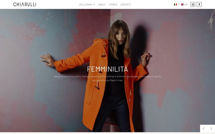 Screenshot of chiarullimoda.com