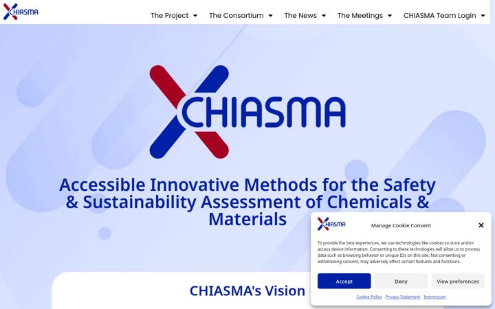 Snímek obrazovky chiasma-project.eu