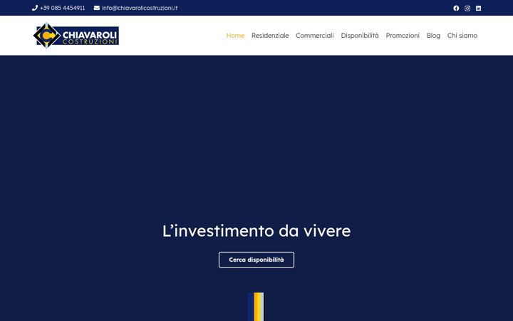 Screenshot ta' chiavarolicostruzioni.it