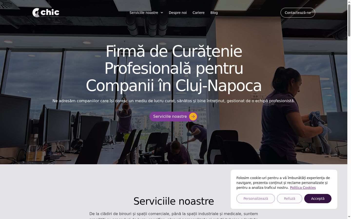Captura de ecrã do banner de consentimento apresentado antes de qualquer interação