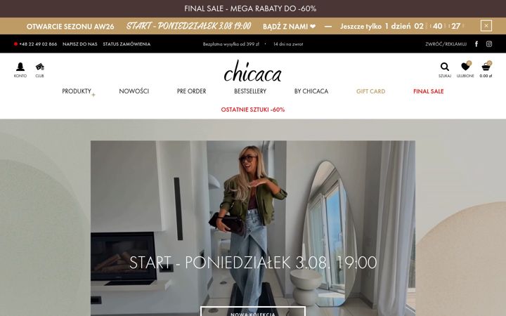 Skjermbilde av chicaca.pl
