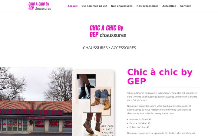 Ekraanipilt saidist chicachic-by-gep.fr