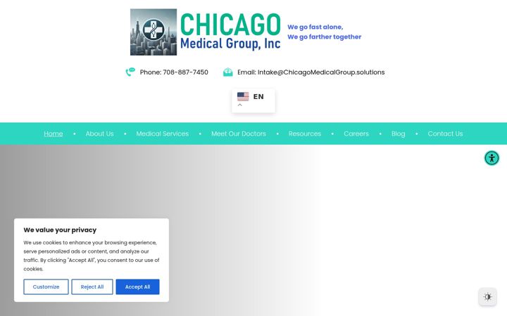 Screenshot of chicagomedicalgroup.solutions