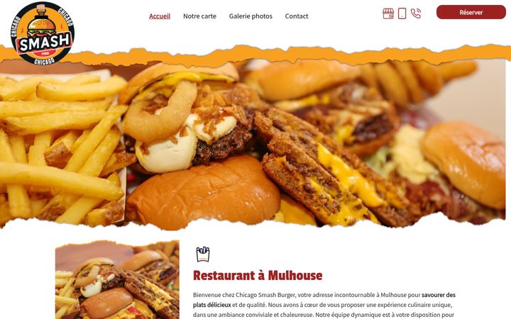 Ekraanipilt saidist chicagosmashfood.fr