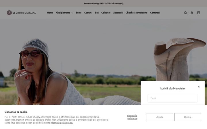 Screenshot of chicchediarianna.it