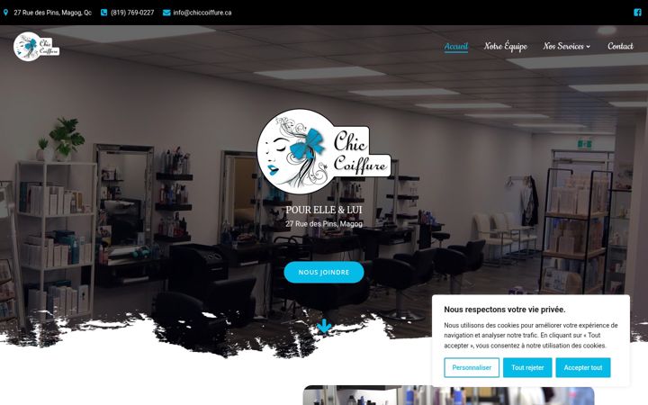 Screenshot του chiccoiffure.ca