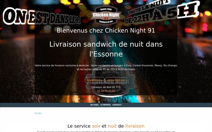 Captura de ecrã de chicken-night-91.fr