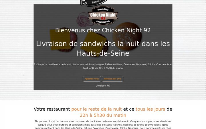 Captura de ecrã de chicken-night-92.fr
