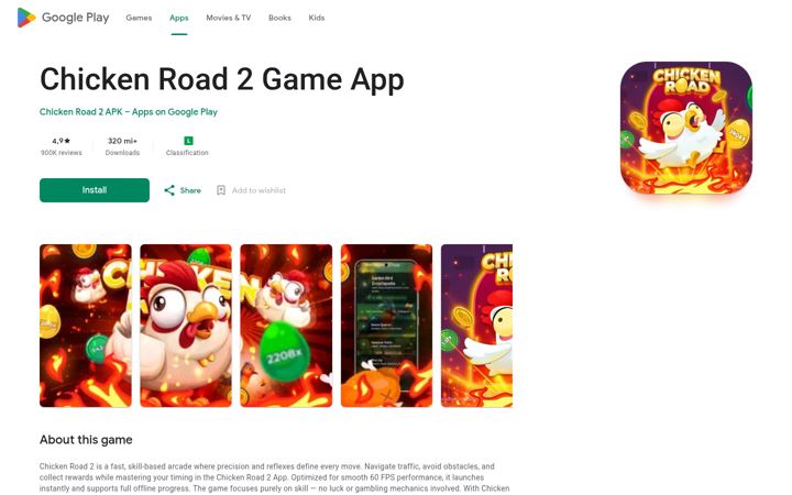 Screenshot of chicken-road-2-apk.com