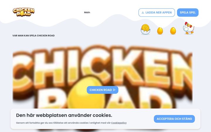 Screenshot of chicken-road-sweden.se