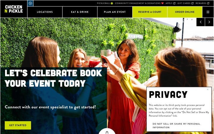 Screenshot of chickennpickle.com