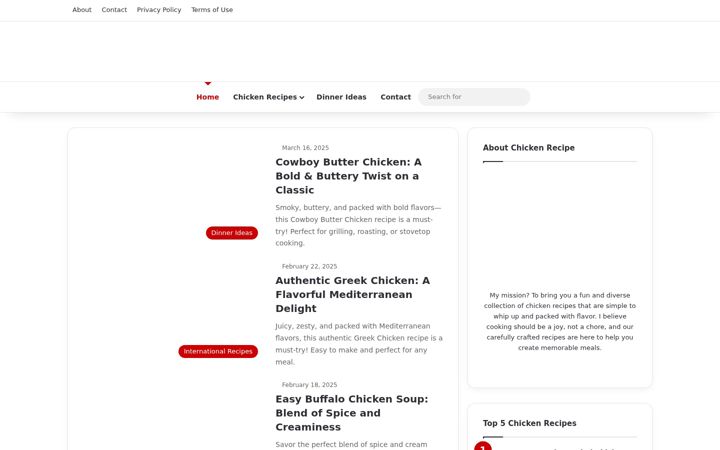Screenshot di chickenrecipe.net