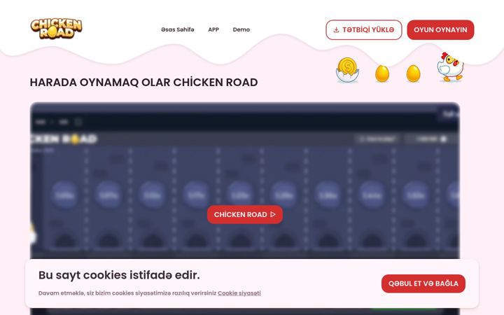 Screenshot of chickenroad-az.com