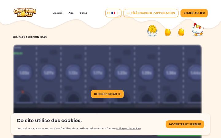 Screenshot of chickenroad.africa