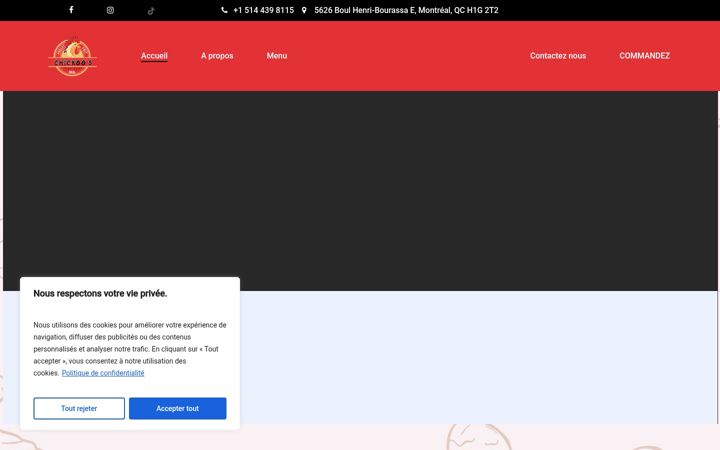 Screenshot του chickoos.ca