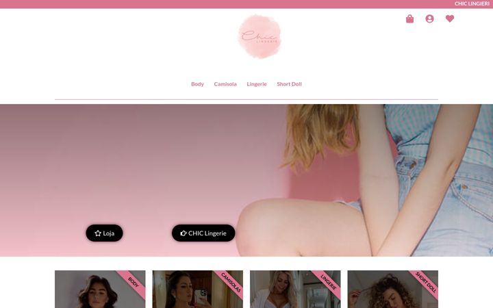 Captura de pantalla de chiclingerie.com.br