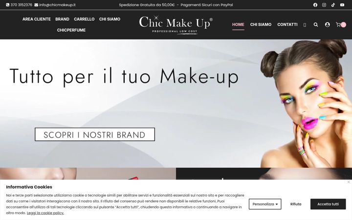 Screenshot of chicmakeup.it