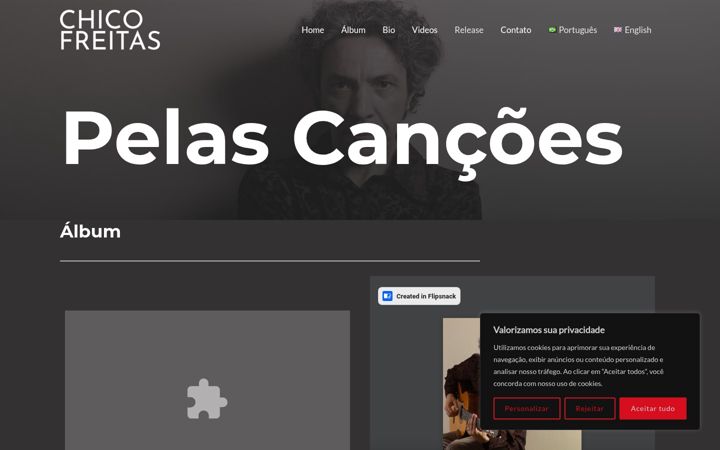Captura de pantalla de chicofreitas.com.br