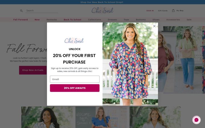 Screenshot of chicsoul.com