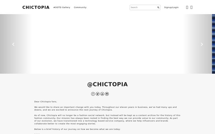 Captura de ecrã de chictopia.com