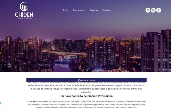 Captura de pantalla de chiden.com.br
