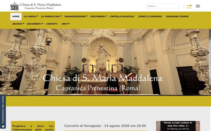 Screenshot von chiesadellamaddalena.it
