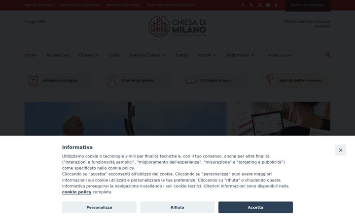 Screenshot of chiesadimilano.it