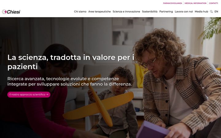 Ekrānuzņēmums no chiesi.com