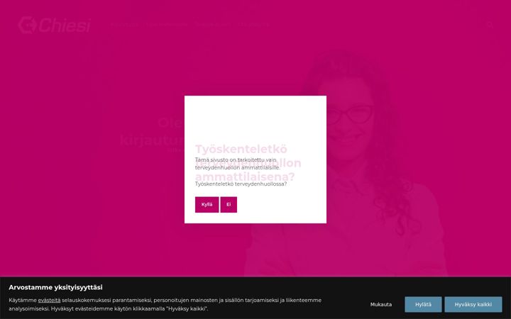 Screenshot di chiesipro.fi