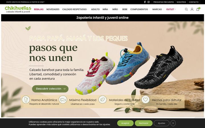 Screenshot di chikihuellas.es