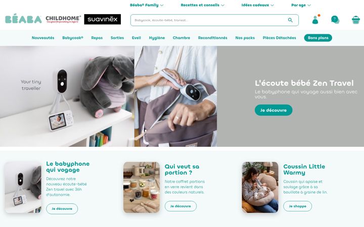 Screenshot van childhome.fr