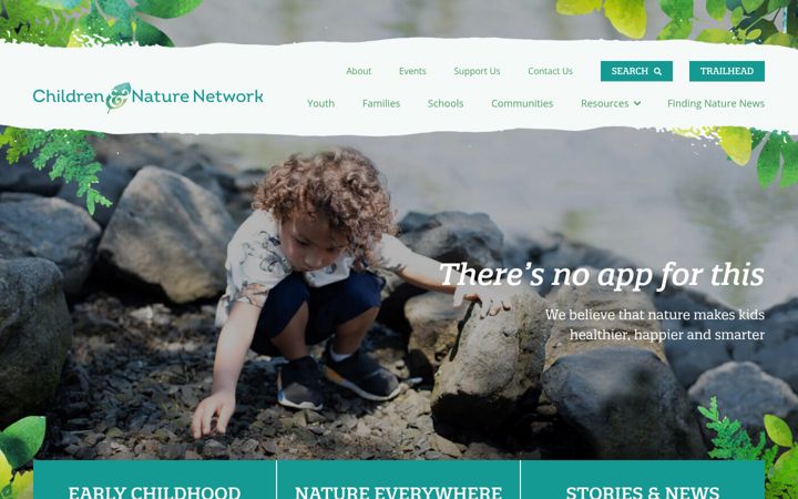 Screenshot of childrenandnature.org