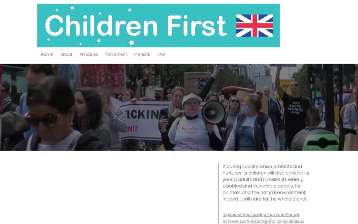 Screenshot di childrenfirstuk.net
