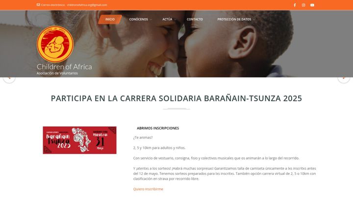 Screenshot di childrenofafrica.es