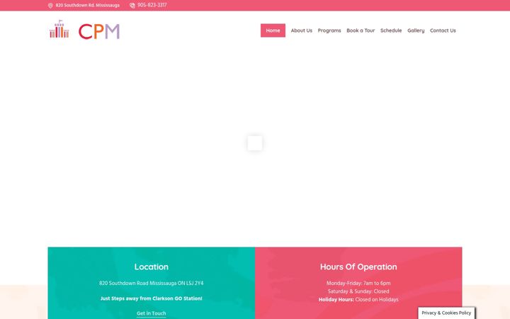 Screenshot του childrenspalacemontessori.ca
