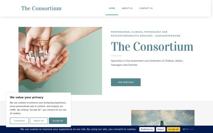Screenshot του childtherapyprofessionals.co.uk