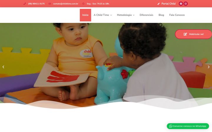 Captura de pantalla de childtime.com.br