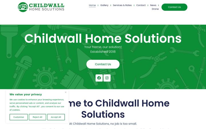 Screenshot του childwallhome.co.uk