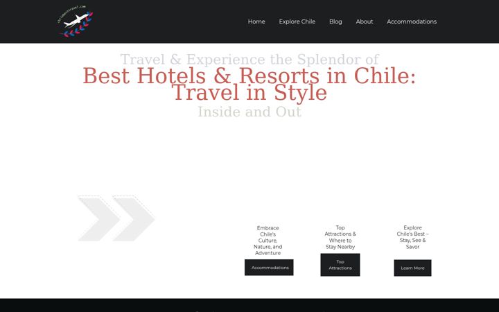 Screenshot of chilebesttravel.com