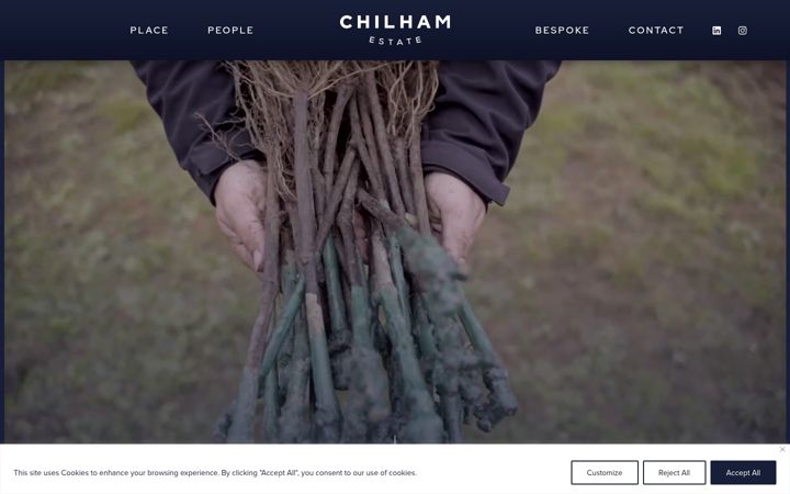 Screenshot του chilhamestate.co.uk