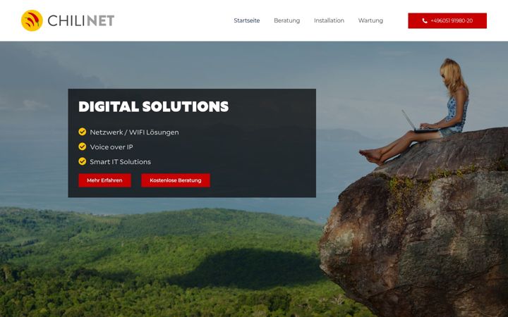 Screenshot of chilinet.solutions