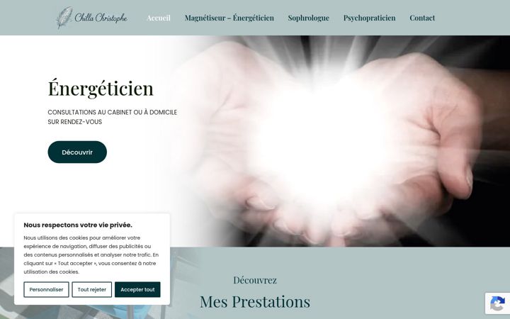 Screenshot van chilla-christophe.fr