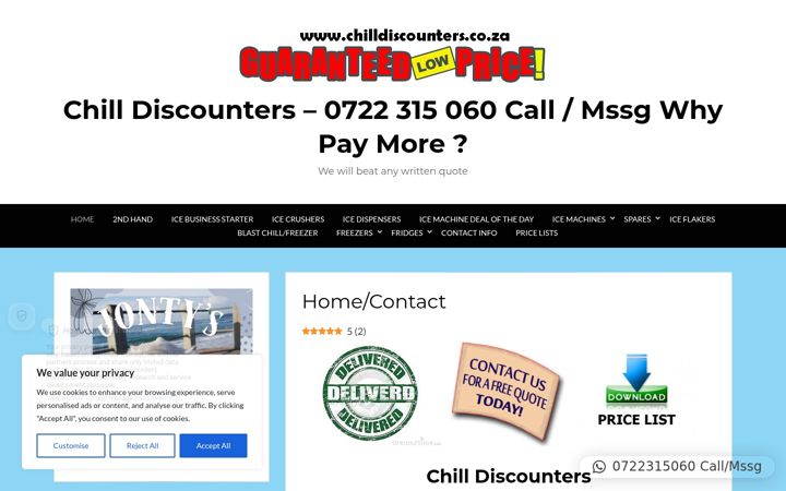 Képernyőkép: chilldiscounters.co.za