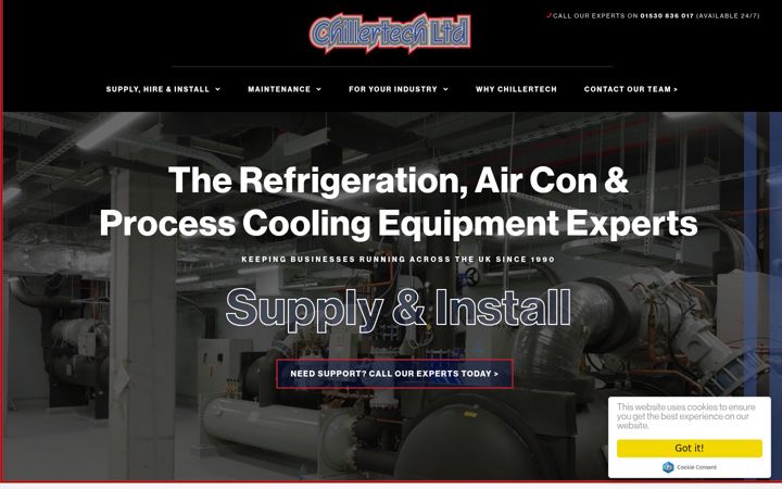 Screenshot του chillertech.co.uk