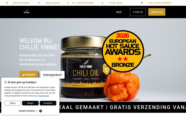 Posnetek zaslona chillievinnie.nl