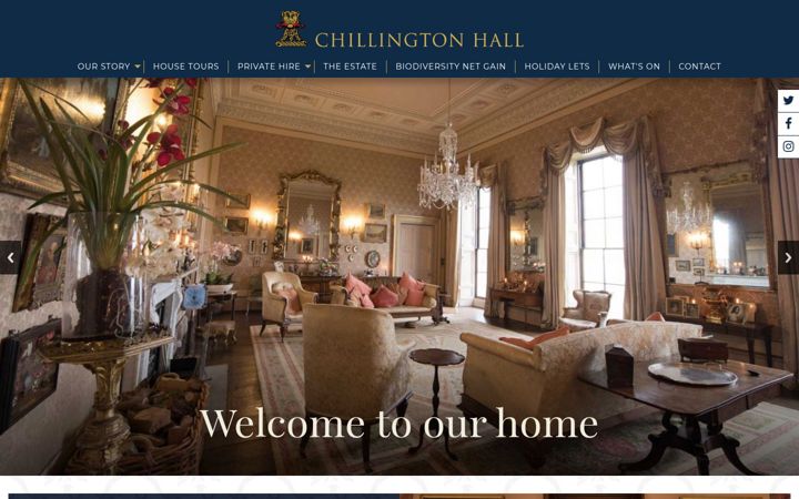 Screenshot του chillingtonhall.co.uk