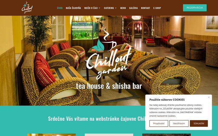 Snímek obrazovky chilloutgarden.eu